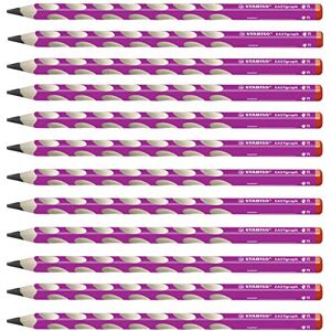 STABILO Ergonomická trojhranná tužka pro praváky EASYgraph v růžové barvě balení 12 ks stupeň tvrdosti HB STABILO Ergonomická trojhranná tužka pro praváky EASYgraph v růžové barvě balení 12 ks stupeň tvrdosti HB