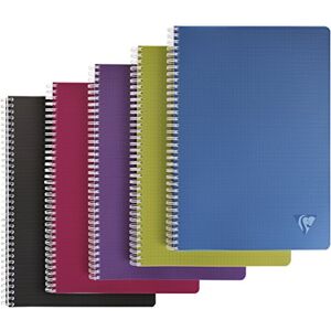 Clairefontaine 329125C spirálový sešit Linicolor Intense, DIN A4, 21 x 29,7, čtverečkovaný, 50 listů 1 kus barevně tříděné Clairefontaine 329125C spirálový sešit Linicolor Intense, DIN A4, 21 x 29,7, čtverečkovaný, 50 listů 1 kus barevně tříděné