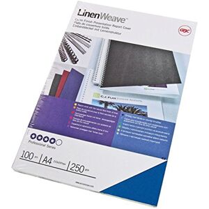 GBC LinenWeave Umschlagmaterial, A4, 100 Stück, blau GBC LinenWeave Umschlagmaterial, A4, 100 Stück, blau