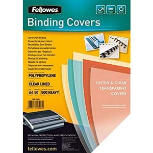 Fellowes Deckblätter Fantaisie (Polypropylen), 500 Mikron, transparent/liniert Fellowes Deckblätter Fantaisie (Polypropylen), 500 Mikron, transparent/liniert