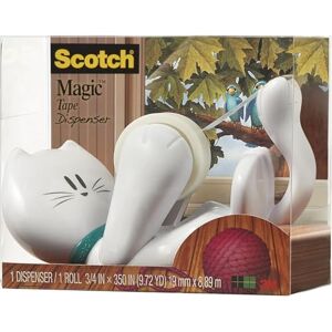 Scotch Stolní odvíječ lepicí pásky , včetně 1 cívky lepicí pásky Magic, bílá Scotch Stolní odvíječ lepicí pásky , včetně 1 cívky lepicí pásky Magic, bílá