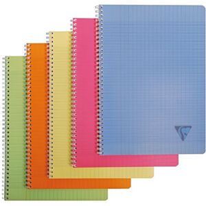 Clairefontaine Kniha spirály Linicolor 328115C (A4, 21 x 29,7 cm, francouzské pravidlo, 50 listů) 1 kus různé barvy Clairefontaine Kniha spirály Linicolor 328115C (A4, 21 x 29,7 cm, francouzské pravidlo, 50 listů) 1 kus různé barvy