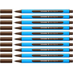 Schneider 152207 Slider Edge XB kuličkové pero (tloušťka čáry: XB, vhodné na dokumenty, trojhranné pero) balení po 10 kusech hnědé Schneider 152207 Slider Edge XB kuličkové pero (tloušťka čáry: XB, vhodné na dokumenty, trojhranné pero) balení po 10 kusech hnědé
