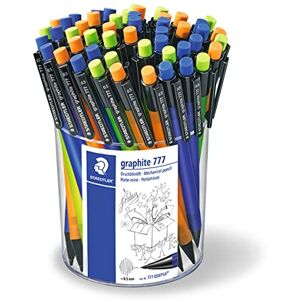 Staedtler 777 05KP50 Druckbleistift graphite gefüllt mit B-Minen, Minendurchmesser 0,5 mm, 3 Schaftfarben , 50 Stück in Köcherpackung blau / orange / grün Staedtler 777 05KP50 Druckbleistift graphite gefüllt mit B-Minen, Minendurchmesser 0,5 mm, 3 Schaftfarben , 50 Stück in Köcherpackung blau / orange / grün