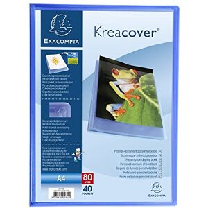 Exacompta 5742E Kreacover desky (z PP, DIN A4, 21 x 29,7 cm, se 40 pouzdry) 1 kus modrý Exacompta 5742E Kreacover desky (z PP, DIN A4, 21 x 29,7 cm, se 40 pouzdry) 1 kus modrý