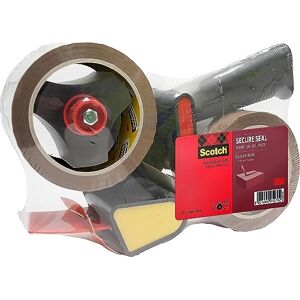 Scotch Abroller mit Pistolengriff + Verpackungsklebeband für einen sicheren Verschluss, Braun, 50 mm x 66 m, 1 Dispenser + 2 Rollen/Packung Scotch Abroller mit Pistolengriff + Verpackungsklebeband für einen sicheren Verschluss, Braun, 50 mm x 66 m, 1 Dispenser + 2 Rollen/Packung