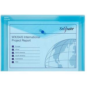 Snopake Polyfile klassische Dokumententasche Polypropylen Folio-Format 5 Stück blau Snopake Polyfile klassische Dokumententasche Polypropylen Folio-Format 5 Stück blau