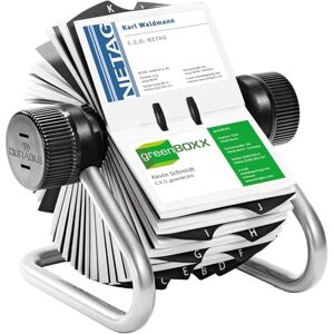 Durable Visifix rolovací kartei, pro 400 vizitek, rejstřík A-Z, metalická stříbrná, 248123 Durable Visifix rolovací kartei, pro 400 vizitek, rejstřík A-Z, metalická stříbrná, 248123