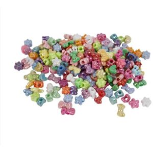 Creativ Plastové perly v různých tvarech 10 mm velikost otvoru 3 mm 500 g barevně tříděné Creativ Plastové perly v různých tvarech 10 mm velikost otvoru 3 mm 500 g barevně tříděné