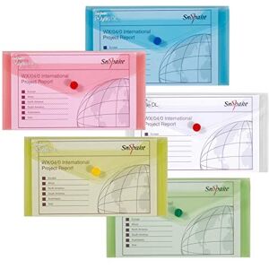 Snopake 10070 Polyfile Dokumententasche DL Polypropylen 5 Stück farblich sortiert Snopake 10070 Polyfile Dokumententasche DL Polypropylen 5 Stück farblich sortiert