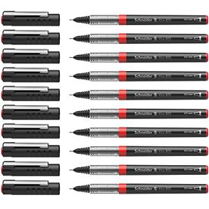 Schneider 8052 Xtra 805 kuličkové pero (špička trubičky z ušlechtilé oceli, 0,5 mm) balení po 10 kusech červené Schneider 8052 Xtra 805 kuličkové pero (špička trubičky z ušlechtilé oceli, 0,5 mm) balení po 10 kusech červené
