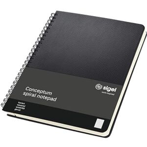 Sigel CO822 Premium spirálový blok A5 čtverečkovaný černý 80 listů, velmi stabilní vazba, vkládací přihrádka, z udržitelného papíru, poznámkový blok Conceptum Sigel CO822 Premium spirálový blok A5 čtverečkovaný černý 80 listů, velmi stabilní vazba, vkládací přihrádka, z udržitelného papíru, poznámkový blok Conceptum