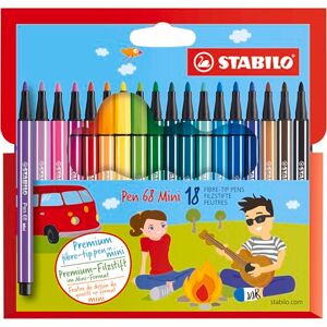 STABILO Premium plstěné pero pero 68 Mini balení 18 ks STABILO Premium plstěné pero pero 68 Mini balení 18 ks