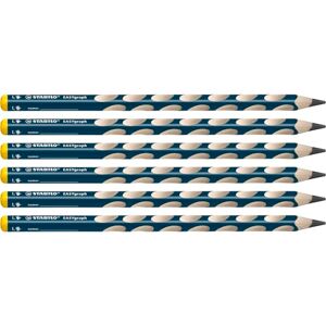 STABILO Ergonomická trojhranná tužka pro leváky EASYgraph v petrolejové barvě balení po 6 kusech stupeň tvrdosti 2B STABILO Ergonomická trojhranná tužka pro leváky EASYgraph v petrolejové barvě balení po 6 kusech stupeň tvrdosti 2B