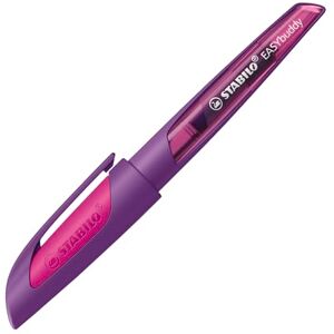 STABILO školní plnicí pero s perem pro leváky L EASYbuddy ve fialové/purpurové modré (smazatelné) vč. patrony STABILO školní plnicí pero s perem pro leváky L EASYbuddy ve fialové/purpurové modré (smazatelné) vč. patrony