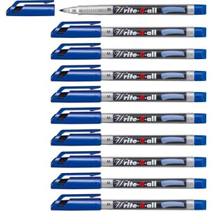 STABILO Permanentní popisovač Write-4-all medium balení 10 ks modrá STABILO Permanentní popisovač Write-4-all medium balení 10 ks modrá