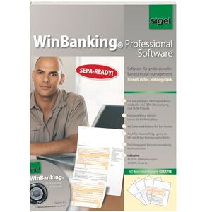 Sigel SW235 WinBanking Professional, software pro správu bankovních formulářů, SEPA, CD vč. 60 bankovních formulářů Sigel SW235 WinBanking Professional, software pro správu bankovních formulářů, SEPA, CD vč. 60 bankovních formulářů