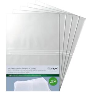 Sigel SM181/5 dvojité průhledné obaly pro A5, balení po 5 kusech, 10 kusů Sigel SM181/5 dvojité průhledné obaly pro A5, balení po 5 kusech, 10 kusů