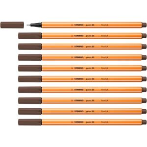 STABILO Fineliner point 88-10 balení umbra STABILO Fineliner point 88-10 balení umbra