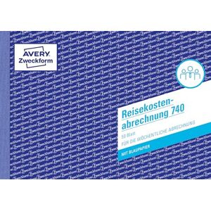 Avery 740 účtování cestovních nákladů (A5 na šířku, s 1 listem modrého papíru, testováno právními experty pro Německo/Rakousko pro týdenní vyúčtování vč. výdajů na vozidla, 50 listů) bílá Avery 740 účtování cestovních nákladů (A5 na šířku, s 1 listem modrého papíru, testováno právními experty pro Německo/Rakousko pro týdenní vyúčtování vč. výdajů na vozidla, 50 listů) bílá
