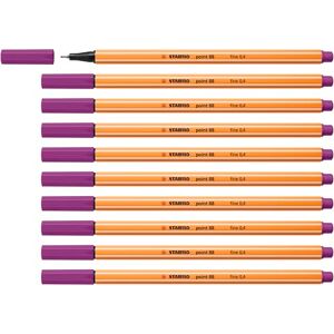 STABILO Fineliner balení 88-10 ks fialový STABILO Fineliner balení 88-10 ks fialový