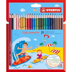 STABILO akvarelové pastelky aquacolor balení 24 ks tvrdé STABILO akvarelové pastelky aquacolor balení 24 ks tvrdé