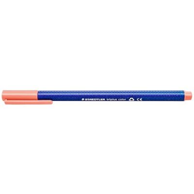 Staedtler Popisovače triplus color, lososové, trojhranné, hroty odolné proti promáčknutí, šířka čáry cca 1 mm, vhodné pro děti, vysoká kvalita Made in Germany, 10 lososových fibre-tip pens v Staedtler Popisovače triplus color, lososové, trojhranné, hroty odolné proti promáčknutí, šířka čáry cca 1 mm, vhodné pro děti, vysoká kvalita Made in Germany, 10 lososových fibre-tip pens v