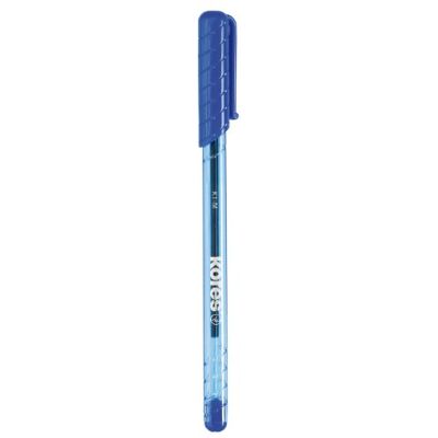 Kores K1: Blauer Kugelschreiber, 1 mm Medium Point Biro mit wischfester Tinte für flüssiges Schreiben, dreieckige ergonomische Form, Schul- und Bürobedarf, 12er-Pack Kores K1: Blauer Kugelschreiber, 1 mm Medium Point Biro mit wischfester Tinte für flüssiges Schreiben, dreieckige ergonomische Form, Schul- und Bürobedarf, 12er-Pack