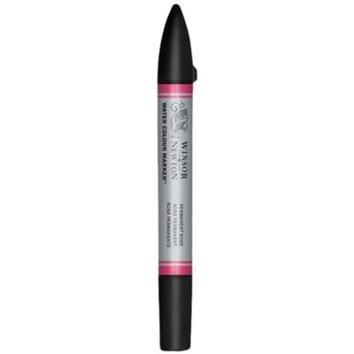 Winsor & Newton Akvarelové zvýrazňovače 0201502 – 2 hroty, štětec a jemný hrot, stálý na světle, vysoce pigmentované akvarelové barvy pro kaligrafii, kresby – permanentní růžová Winsor & Newton Akvarelové zvýrazňovače 0201502 – 2 hroty, štětec a jemný hrot, stálý na světle, vysoce pigmentované akvarelové barvy pro kaligrafii, kresby – permanentní růžová