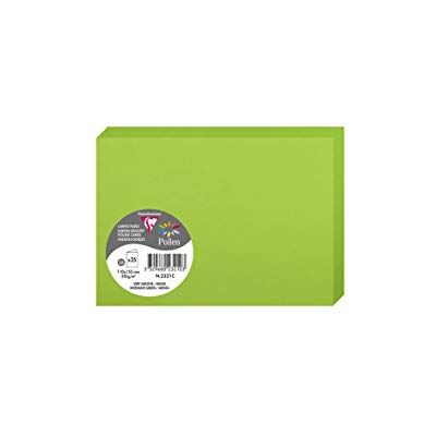 Clairefontaine 2321C balení s 25 dvojitými kartami, pylem, 210 g, ve formátu C6, 110 x 155 mm, máta Clairefontaine 2321C balení s 25 dvojitými kartami, pylem, 210 g, ve formátu C6, 110 x 155 mm, máta