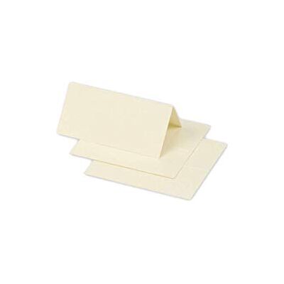 Clairefontaine 75017C Packung mit 25 Tischaufsteller Pollen, 85x80 mm, gefaltet, Elfenbein Clairefontaine 75017C Packung mit 25 Tischaufsteller Pollen, 85x80 mm, gefaltet, Elfenbein