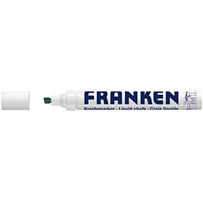 Franken Kreidemarker, Windowmarker, 2-5 mm Keilspitze, 1 Stück, weiß, ZKM 09 Franken Kreidemarker, Windowmarker, 2-5 mm Keilspitze, 1 Stück, weiß, ZKM 09