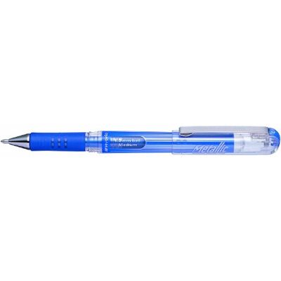 Pentel K230-MCO hybridní gelové metalické Grip DX kuličkové pero s pigmentovaným inkoustem, balení 12 ks, kovově modrá Pentel K230-MCO hybridní gelové metalické Grip DX kuličkové pero s pigmentovaným inkoustem, balení 12 ks, kovově modrá