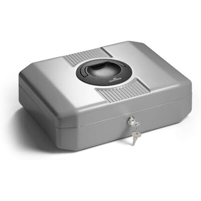 Durable Kazeta na peníze Euroboxx se 2 klíči, vč. desky na počítání a Pokladna na počítání mincí, 4 přihrádky na bankovky, stohovatelná, držadlo, zámek, 352 x 120 x 276 mm Durable Kazeta na peníze Euroboxx se 2 klíči, vč. desky na počítání a Pokladna na počítání mincí, 4 přihrádky na bankovky, stohovatelná, držadlo, zámek, 352 x 120 x 276 mm