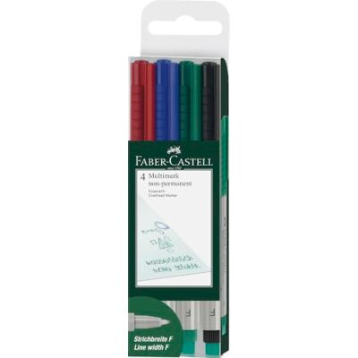 Faber-Castell Popisovač Multimark Permanent F, modrý Permanentní inkoust pro fólie, CD, sklo, plast a kov Faber-Castell Popisovač Multimark Permanent F, modrý Permanentní inkoust pro fólie, CD, sklo, plast a kov