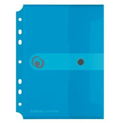 Herlitz 11293826 taška na dokumenty A5 k našití, polypropylenová fólie, balení 6 ks, s patentním uzávěrem, průhledná modrá Herlitz 11293826 taška na dokumenty A5 k našití, polypropylenová fólie, balení 6 ks, s patentním uzávěrem, průhledná modrá