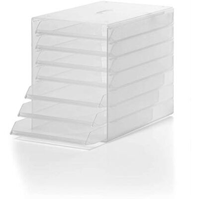 Durable Zásuvkový box ideální box, 7 přihrádek, transparentní, 1712000400 Odkládací systém pro dokumenty do formátu C4, rozměry 250 x 322 x 365 mm, organizační systém pro psací stůl a regál Durable Zásuvkový box ideální box, 7 přihrádek, transparentní, 1712000400 Odkládací systém pro dokumenty do formátu C4, rozměry 250 x 322 x 365 mm, organizační systém pro psací stůl a regál