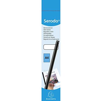 Exacompta 697081E balení 25 ks Serodo upínací lišty černé 6 mm pro DIN A4 až 60 listů ideální pro žádosti, dokumenty Exacompta 697081E balení 25 ks Serodo upínací lišty černé 6 mm pro DIN A4 až 60 listů ideální pro žádosti, dokumenty