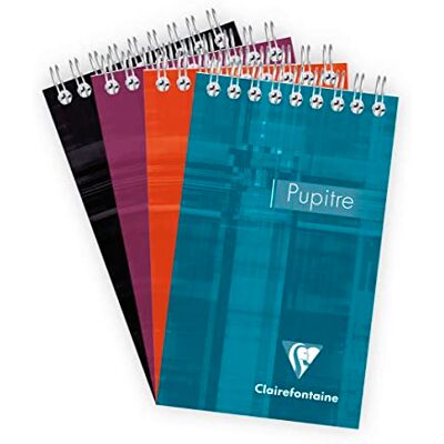 Clairefontaine 8622C Spirálový notebook, kostkovaný, 85 x 140 cm, 80 listů, různé barvy Clairefontaine 8622C Spirálový notebook, kostkovaný, 85 x 140 cm, 80 listů, různé barvy