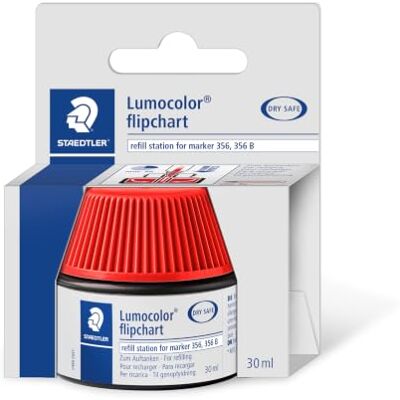 Staedtler Lumocolor 488 56 doplňovací stanice – červená, 30 ml K doplnění popisovače flipchart 356 & 356 B – připraveno k psaní – č. zboží 488 56-2 Staedtler Lumocolor 488 56 doplňovací stanice – červená, 30 ml K doplnění popisovače flipchart 356 & 356 B – připraveno k psaní – č. zboží 488 56-2