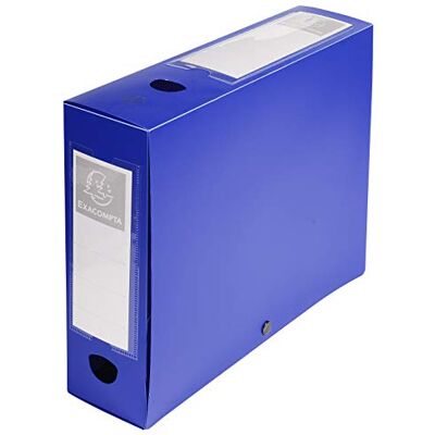 Exacompta 59832E Sběratelský box OPAK 80 mm s patentkou z neprůhledného plastu pro DIN A4 Archivbox box na sešity box na kreslení Sběratelské desky modré Exacompta 59832E Sběratelský box OPAK 80 mm s patentkou z neprůhledného plastu pro DIN A4 Archivbox box na sešity box na kreslení Sběratelské desky modré