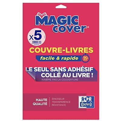 Oxford 5 listů ochrana knihy Magic Cover A4 PVC hladký tloušťka 9/100 bezbarvý Oxford 5 listů ochrana knihy Magic Cover A4 PVC hladký tloušťka 9/100 bezbarvý