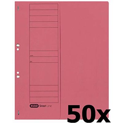 Elba 100560006 pořadač s oky Smart Line poloviční přední krytka balení 50 ks s úřadem 250 g/m² karton červený Elba 100560006 pořadač s oky Smart Line poloviční přední krytka balení 50 ks s úřadem 250 g/m² karton červený