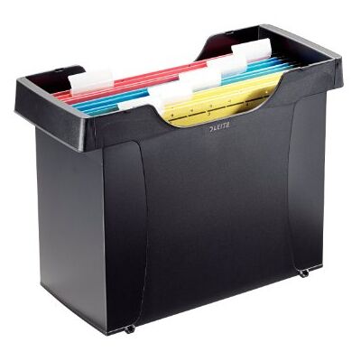 Leitz Mini Aktei, Mini závěsná krabička A4, ideální pro přepravu, černá, řada Plus, 19930095 Leitz Mini Aktei, Mini závěsná krabička A4, ideální pro přepravu, černá, řada Plus, 19930095