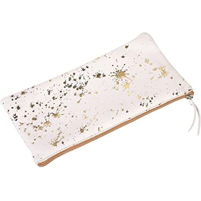 Clairefontaine 400065C Schlampermäppchen flach (Cosmicuir aus Lammwildleder 22x11 cm) 1 Stück bedruckt gold Clairefontaine 400065C Schlampermäppchen flach (Cosmicuir aus Lammwildleder 22x11 cm) 1 Stück bedruckt gold