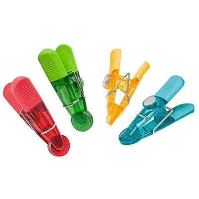 WEDO 6422099 Magnetické svorky (lesklá, z plastu, rýhované plochy na uchopení), 4 kusy, barevně tříděné WEDO 6422099 Magnetické svorky (lesklá, z plastu, rýhované plochy na uchopení), 4 kusy, barevně tříděné