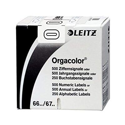 Leitz 66001000 Orgacolor ciferník 0, 500 kusů, bílý Leitz 66001000 Orgacolor ciferník 0, 500 kusů, bílý