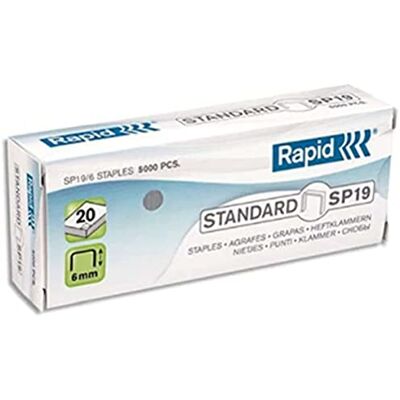 Rapid sponky SP 19/6, pozinkované prodejní jednotka = 1 Rapid sponky SP 19/6, pozinkované prodejní jednotka = 1