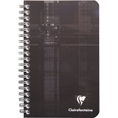 Clairefontaine 68600C spirálový sešit / poznámkový blok s dvojitou spirálou 11 x 17 cm, 90 listů 90 g, čistý, barevně tříděný, 1 kus Clairefontaine 68600C spirálový sešit / poznámkový blok s dvojitou spirálou 11 x 17 cm, 90 listů 90 g, čistý, barevně tříděný, 1 kus