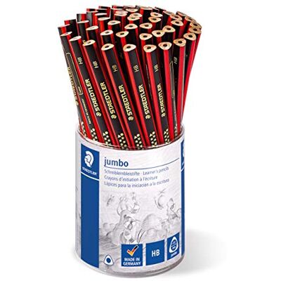 Staedtler Psací pero 1285-2KP50 Noris Club Jumbo Jumbo, stupeň tvrdosti HB, návnada s 50 kusy Staedtler Psací pero 1285-2KP50 Noris Club Jumbo Jumbo, stupeň tvrdosti HB, návnada s 50 kusy